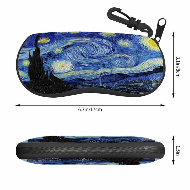 IBILIU Eyeglasses Case Starry Night Blue Ultra Light Neoprene Sunglasses