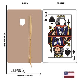 Cardboard People Queen of Spades Stand-in Life Size Cardboard Cutout Standup