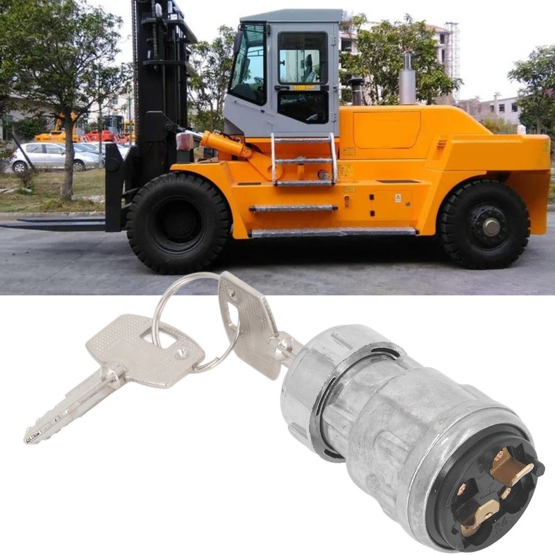 Universal Key Ignition Switch Stainless Steel Cross 2 Gears Key