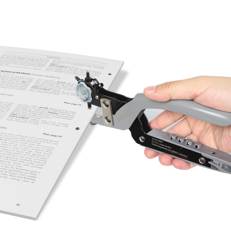 Hole Punch Tool Set with Storage, Diyife Multi-Function Revolving Punch