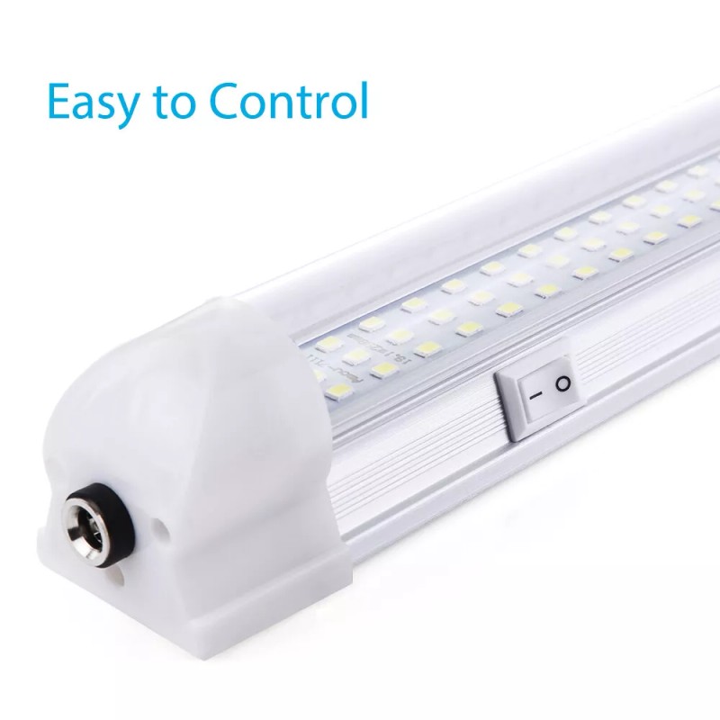 MICTUNING 4Pcs LED Tube Light Car Interior Light Bar Tube