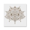 Sacred Lotus Flower Stencil Template for Walls and Crafts -