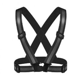 High-elasticity spandex luminous reflective strip bicycle vest black motorcycle X-band colored riding X-band belt black / 고탄력 스판 야광 반사 반사띠 자전거 조끼 블랙 오토바이 엑스반도 색 라이딩 X반도 벨트 검정