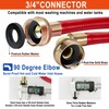 6 FT Washing Machine Hoses with 90 Degree Elbows Universial