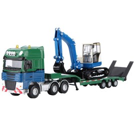 Excavator Toy 1/50 Non-Toxic Diecast Mini Truck Toy Construction Car Vehicle Model Construction Vehicle Toy Educational Tool Kindergarten Nursery Parent-child Play Pretend Play Kids Gift