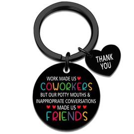 XzmaaoX Farewell Gifts For Coworkers Funny Emotional Support Coworker Keychain Going Away Leaving Gifts For Coworkers Women Men Goodbye Leaving Job Gift Birthday Christmas