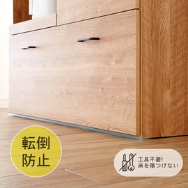 Heian Shindo UEQ-303 Furniture Fall Prevention Mat, Clear, Length 35.4 inches (90 cm) x 11.8 inches (30 cm) x 3 Pieces)
