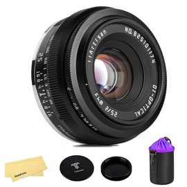 Ttartisan 25 mm F2 Wide Angle Aps-C Camera Lens with Large Aperture Switch Camera Lens for Sony E Mount Cameras Nex-5 Nex-C3 Nex-5N Nex-7 Nex-F3 Nex-5R Nex-3N Nex-5T A3000 A5000 A6000