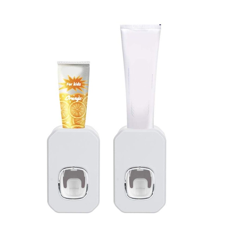 MAGT Automatic Toothpaste Dispenser, Punch Free Wall Mounted Automatic Toothpaste