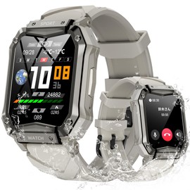 Smart Watch, Military Specifications, Shockproof, 2024 Innovation Model, 1.65 Inch Large Screen, Sports Watch, Bluetooth 5.2 Calling Function, IP67 Dustproof, Waterproof, Shockproof, Long Lasting