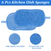 Amaxiu 6 Pack Multipurpose Dish Scrubber Sponges, Non Scratch Sponge