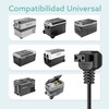 EUHOMY AC Power Cord, 110-240V AC Power Adapter for 12V