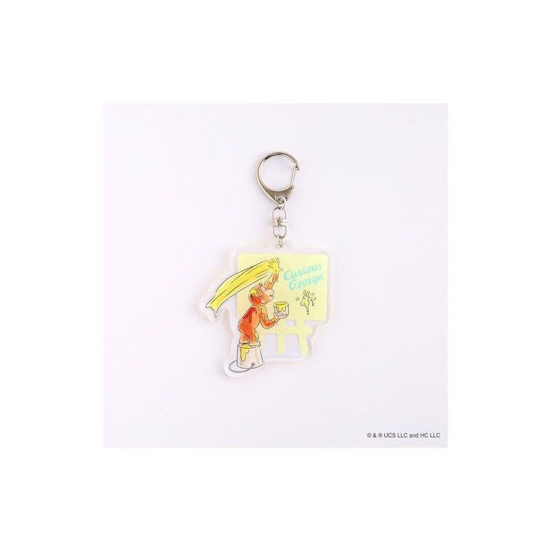 Overglad Curious George Key Chain Acrylic Key Chain Paint CGG-017