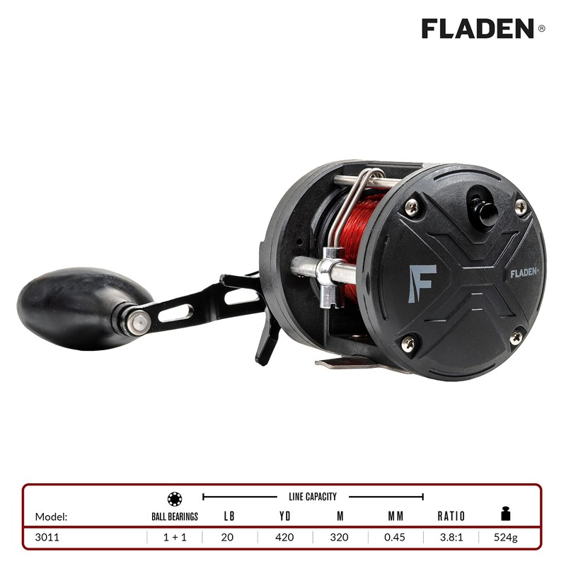 FLADEN Fishing - Warbird 3011 Multiplier Reel (Right Hand) 1+1