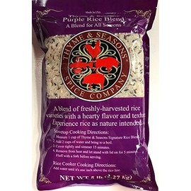 Thyme & Seasons Purple Rice Blend - Black, Cargo, Jasmine, and Sweet Rice - 5 lbs.