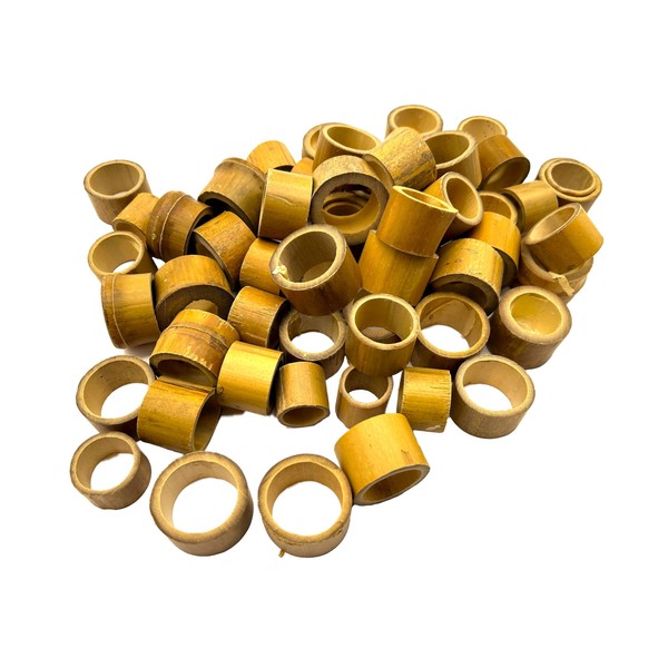 Natural Bamboo Circles | 500 gram Pack (Approximately 60 Circles)