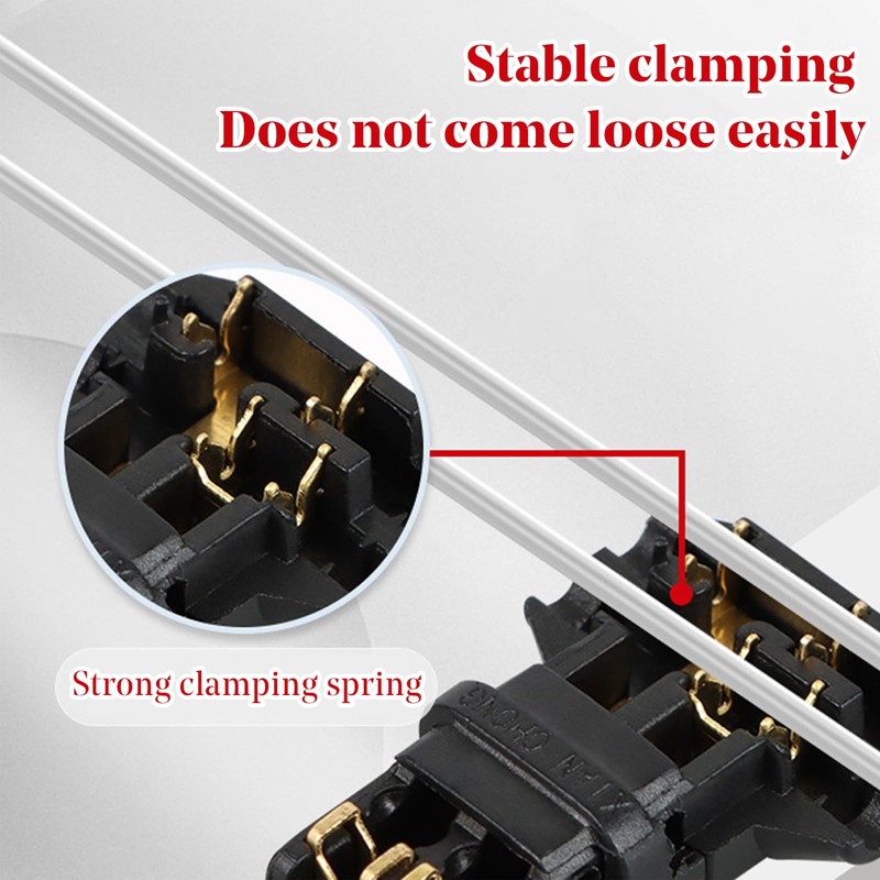 12Pcs Black/Transparent 2 Pin T-connector Pin Terminal Wire Connectors, 20-22