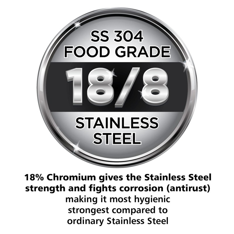 Hawkins 2 Litre Contura Pressure Cooker, Stainless Steel Inner Lid