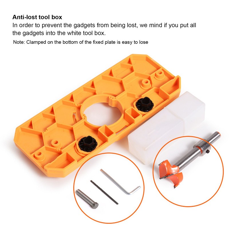 Woodworking Hinge Hole Puncher Cabinet Door Hinge Hole Opener 35mm