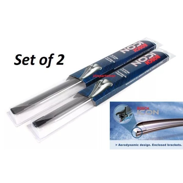 Bosch BOSCH ICON BEAM Fitment Wiper Blade Set of 2