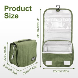 Ostomy Colostomy Travel Bag Hanging Ostomy Supplies Bags for Ostomy Colostomy Foley Catheter, Medical Supplies Ileostomy Ostomy Pouch Accessories Hanging Toiletry Organizer (Light Green)