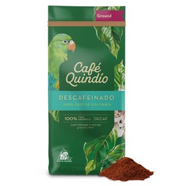 Cafe Quindio Decaf - Medium Roast 100% Colombian Excelso Ground Arabica Coffee - 12 Ounce Bag (340g)