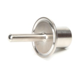 Sanitary Stainless Steel Thermometer Well 2" Length with tri clamp Adaptor TC 50.5*FNPT 1/2" Thermometer Connection