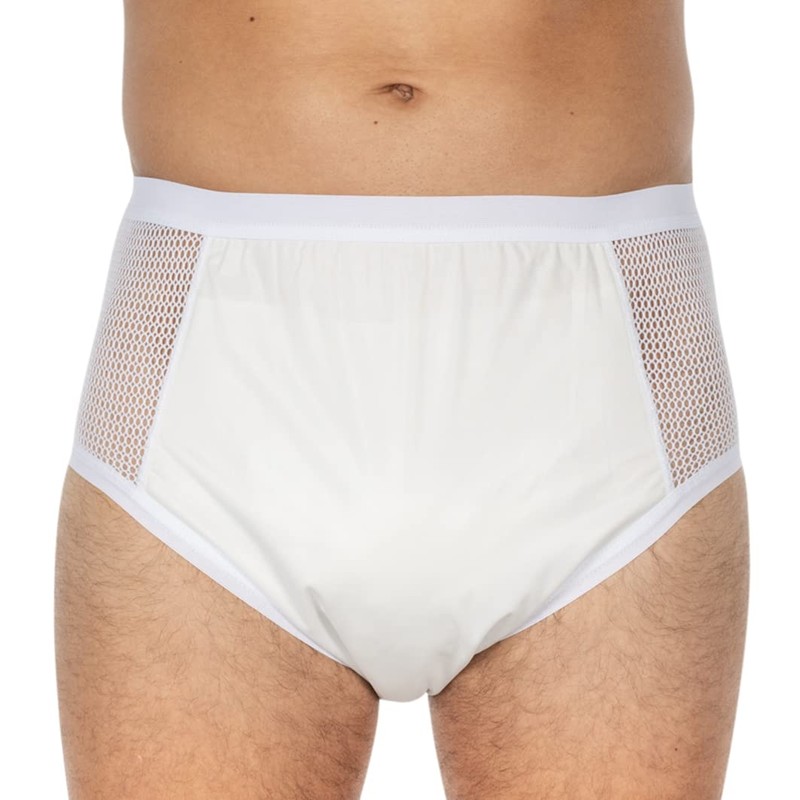 Suprima 1-215-000 Unisex Polyurethane Incontinence Briefs Size 10 White