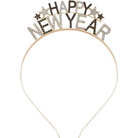 Happy New Year Headband, New Year's Eve Headband 2026 Hair Accessories Headdress Adult New Year's Eve Outfit Women Men Children Stars Accessories Gifts
