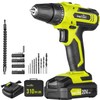 SnapFresh SnapFresh 20V Cordless Drill Set, 3/8" Power Drill with