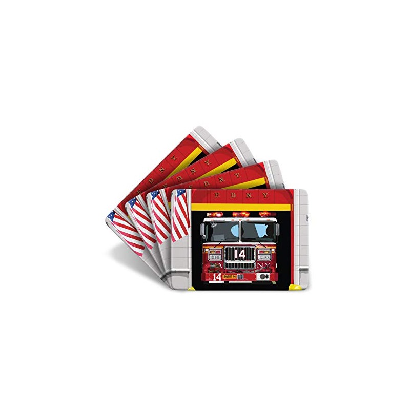 Leslie Gerry New York Fire Department Set of 4 Table