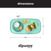 madesmart dipware Small Serving Plate, Stackable & Removable Dip Bowl