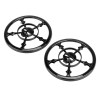 Unbranded Vivid Black 5-1/2" Speaker Grill Covers For Harley Touring