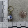 Pemby Studio CHINOISERIE Porcelain Bead Dangle Earrings Antique Bronze Tone
