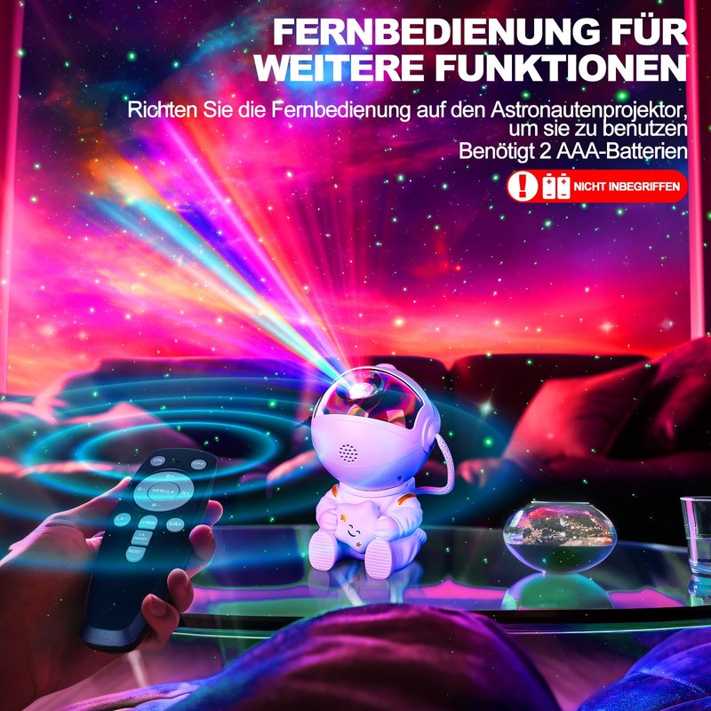 VIYSPNV Starry Sky Projector LED Astronaut Projector with 17 Nebula