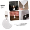 Mikinona 4pcs Marble Tablecloth Weights Clips Moon Shape Design for