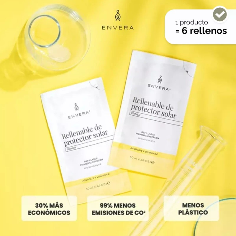 Envera Rellenable Protector Solar Facial Primer Sin Color