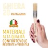 PENNELLIFICIO 2000 Flat Brush for Acrylic and Solvent Paint, Tin
