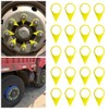 21mm Yellow Wheel Nut Indicators Truck Safety 25 Pack Loose