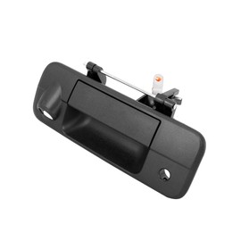 Motoforti Black Car Rear Door Liftgate Latch Tailgate Handle with Key Camera Hole Replacement for Toyota Tundra 2007-2013 TO191511 Tailgate Handle Liftgate Latch Handle Long-Lasting