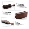 OHPHCALL Beard Brush Natural Boar Bristles and Smooth Handle for