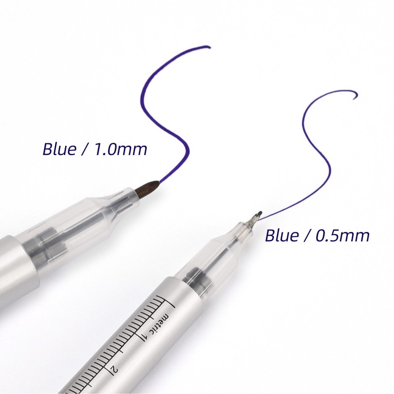 10pcs Microblading Tattoo Marker Pen Gray Skin Marker Pen Paper