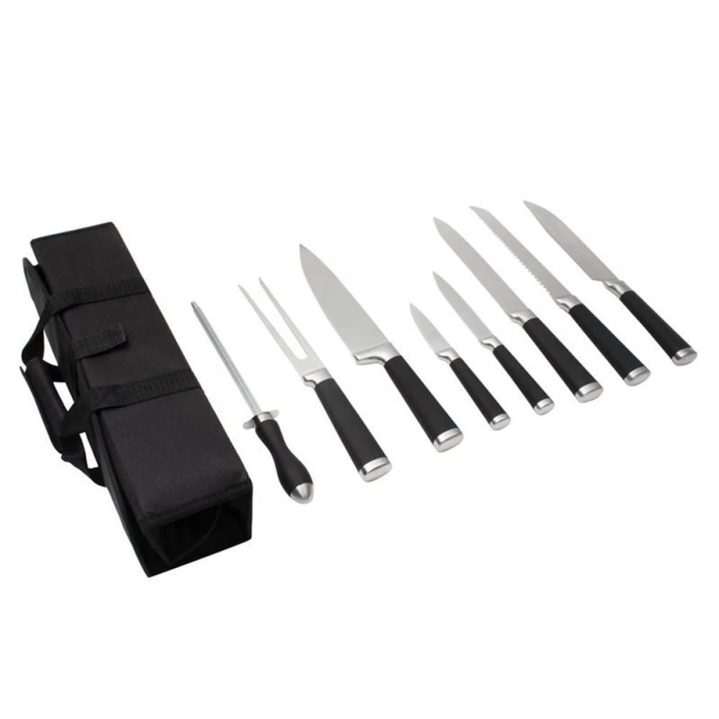 Safdie & Co. Chef Knife 9 Piece Set In Carry