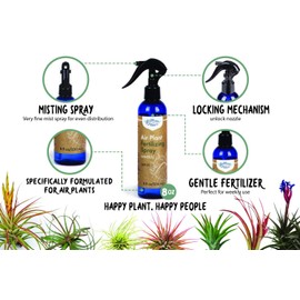 Southside Plants Air Plant Farm Weekly Fertilizing Spray - Gentle Mist Fertilizer for Cute Tillandsia Live Indoor House Succulents - Feed & Grow - 8oz