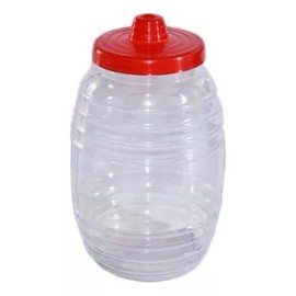 Plásticos genéricos Vitrolero De Plástico Con Tapa, Capacidad De 8 Lts, Pkt 2pzs