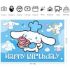Cartoon Dog Birthday Decorations Happy Birthday Banner Backdrop for Kids