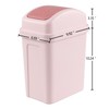 Minekkyes Bote de basura de 10L, bote de basura plástico