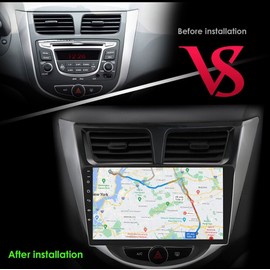 OSSURET For Hyundai Solaris Accent Verna 2010-16 Apple Carplay GPS Car Stereo Radio 32GB