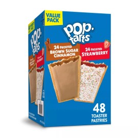 Pop-Tarts Kellogg's Pop Tarts Strawberry and Brown Sugar Variety Pack, 48 ct.