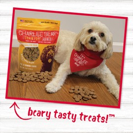 Charlee Bear Dog Treats Small Dogs Training Treats Crunchy Low Cal Grain Free Dog Treats, USA, Great for Puppy Training Treats, (Peanut Butter Banana) 4 Pk, 8oz Ea